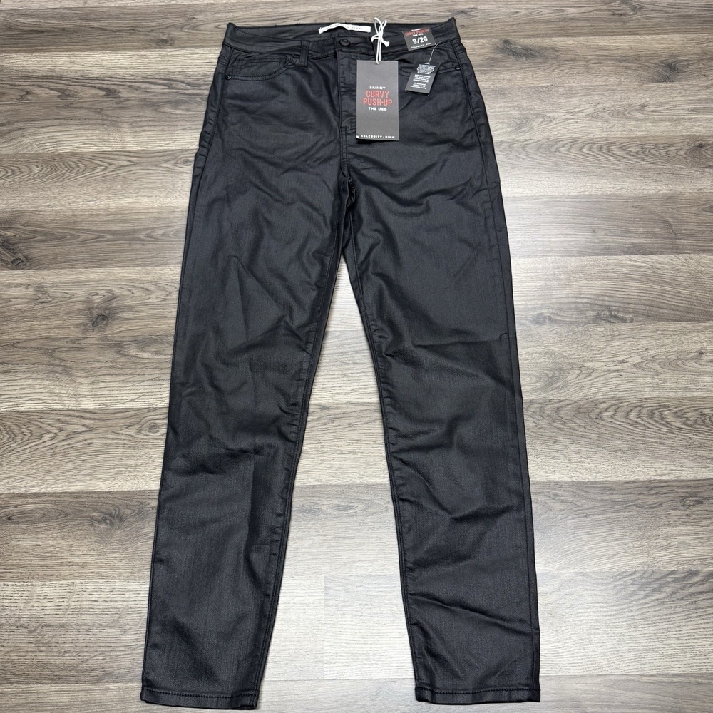 Celebrity Pink Black Cotton Stretch NWT The DEB 9/29 Skinny Pant mob Wives NWT
